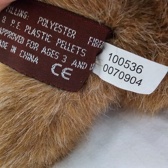 Bearington Collection Bear Brown Plush With Pumpkin Costume, Movable Legs - Picture 6 of 9